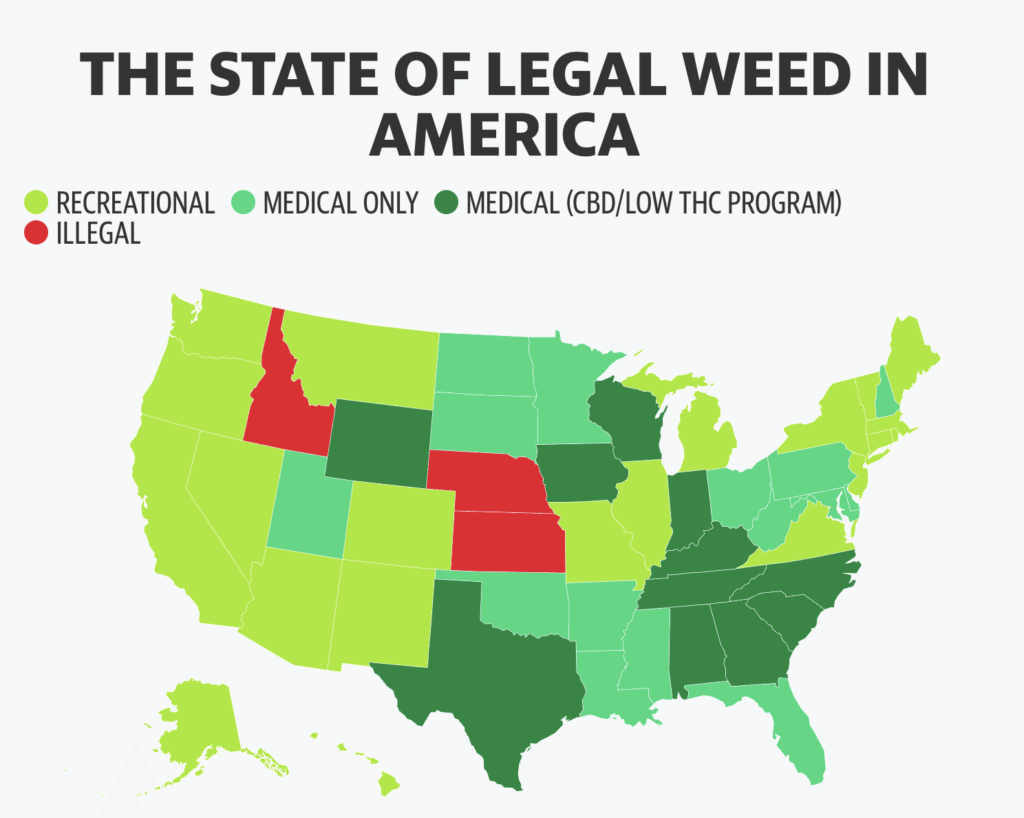 Weed Legalization Here’s Where States Stand in 2023 NASCUS